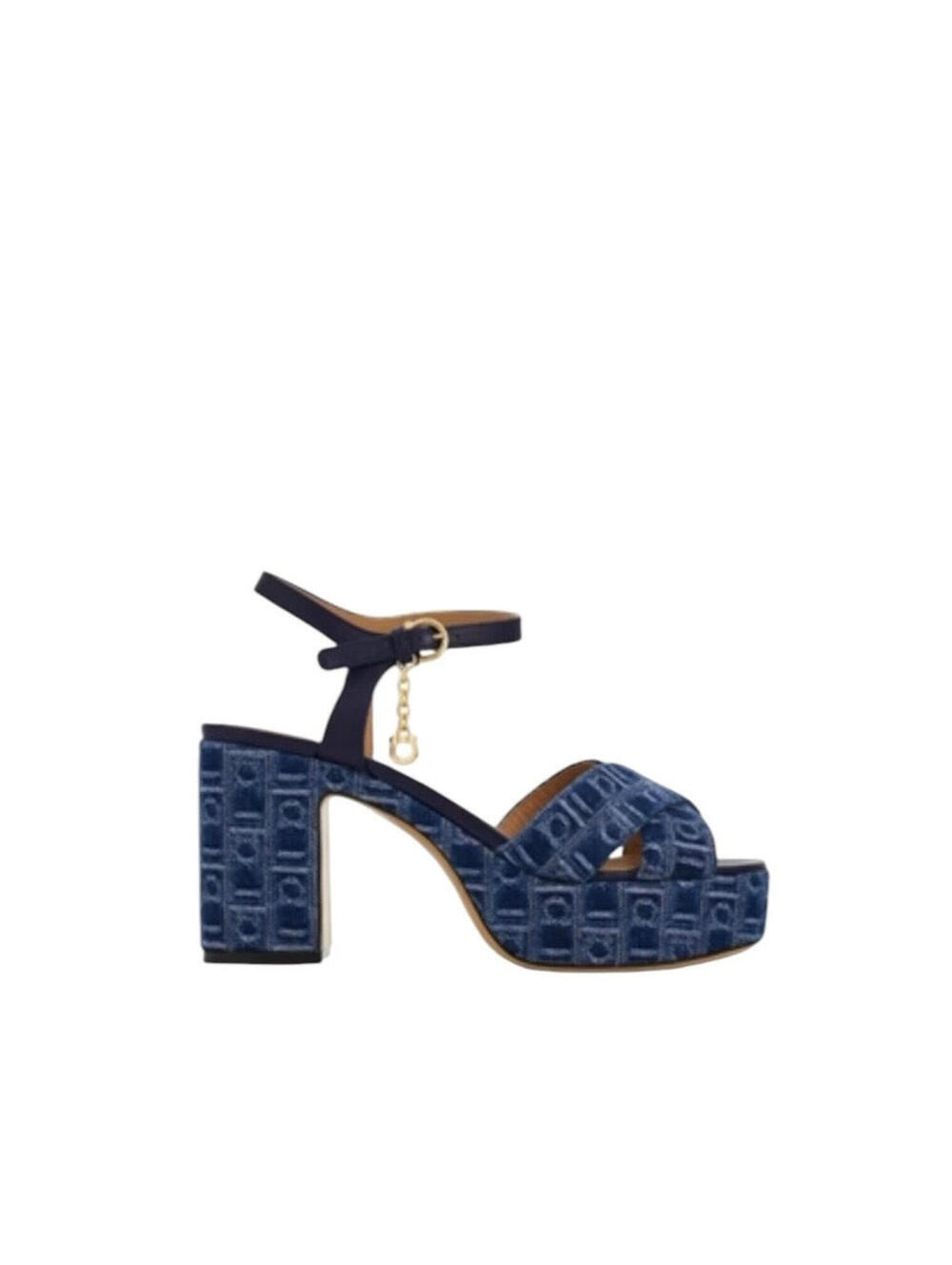 Ferragamo Monogram Platform Sandal(PLEASE REQUEST YOUR SIZE BEFORE PURCHASING)